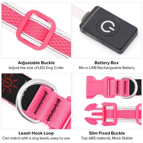 🆕 Clan-x LED Dog Collar, USB Rechargeable& Adjustable - Picture 6 of 7